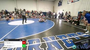 100 lbs Rr Rnd 3 - Hudson Yazzie, R.A.W. vs Brody Johnson, Glenpool Youth Wrestling