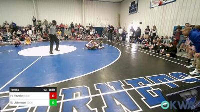 100 lbs Rr Rnd 3 - Hudson Yazzie, R.A.W. vs Brody Johnson, Glenpool Youth Wrestling