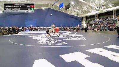 150 lbs Semifinal - Logan Lagerman, Manhattan vs Blake Samuelson, Olathe North