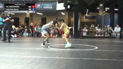 82 lbs 1st Place Match - Eli Armstrong, East Idaho Elite Wrestling Club vs Aviyahn Mills, Roundtree Wrestling Academy