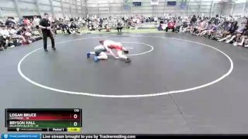 170 lbs Round 2 (8 Team) - Logan Bruce, California vs Bryson Hall, Oklahoma Blue FS