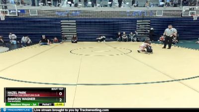 40 lbs Cons. Semi - Hazel Park, Mountain Man Wrestling Club vs Dawson Wagner, 208 Badgers