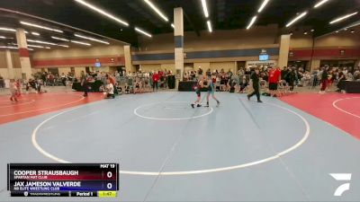 63 lbs Quarterfinal - Cooper Strausbaugh, Spartan Mat Club vs Jax Jameson Valverde, NB Elite Wrestling Club