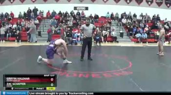 215 lbs Semifinal - Zac Schaffer, Eaton vs Griffin Halenar, Bishop Hartley