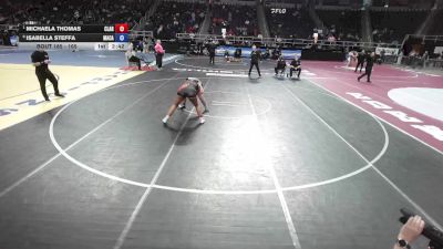 165 lbs Quarterfinal - Michaela Thomas, Clarence vs Isabella Steffa, MacArthur