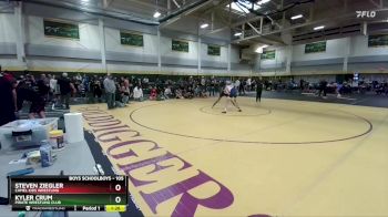 105 lbs 1st Place Match - Kyler Crum, Pirate Wrestling Club vs Steven Ziegler, Camel Kids Wrestling