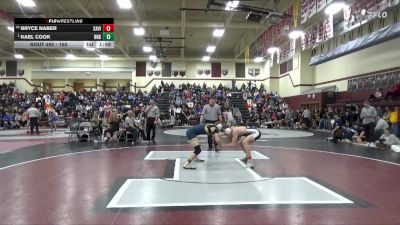 150 lbs Round 3 - Kael Cook, Burlington Notre Dame vs Bryce Naber, Xavier, Cedar Rapids