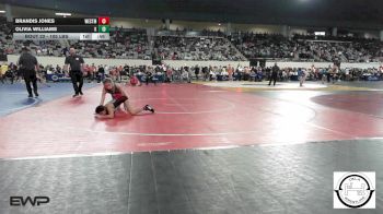105 lbs Consi Of 4 - Brandis Jones, Westmoore Wresting vs OLIVIA WILLIAMS, MARLOW OUTLAWS JH