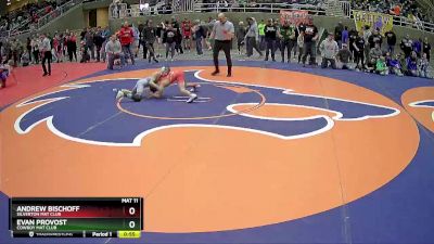 87 lbs Quarterfinal - Evan Provost, Cowboy Mat Club vs Andrew Bischoff, Silverton Mat Club