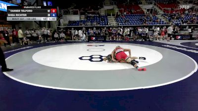 126 lbs Champ. Rd Of 128 - Tanner Telford, UT vs Shea Richter, SD