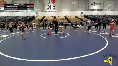 102 lbs Cons. Semi - Westin Bratt, Cato Blue Devils Wrestling vs Declan Shea, Deep Roots Wrestling Club