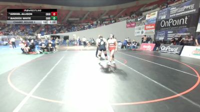 5A Boys 190 lbs Champ. Round 1 - Ezekiel Allison, Churchill Boys vs Maddox White, Canby Boys