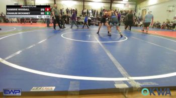 98-102 lbs Rr Rnd 1 - Kambrie Woodall, Sperry Wrestling Club vs Chanlee McKinney, Woodland Wrestling Club