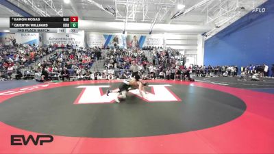157 lbs 3rd Place Match - Baron Rosas, Maize vs Quentin Williams, Derby