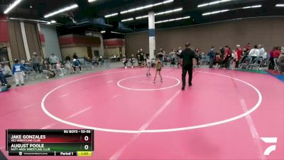 53-56 lbs Round 5 - Jake Gonzales, Vici Wrestling Club vs August Poole, Katy Area Wrestling Club