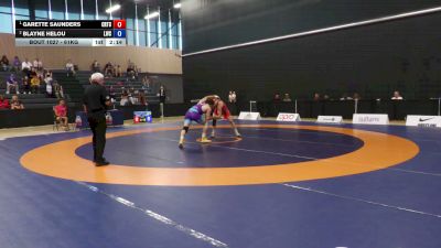 61kg Round 3 - Garette Saunders, Brock WC vs Blayne Helou, London-Western Wrestling Club