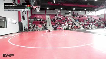 126 lbs Quarterfinal - Devin McCarty, TUTTLE vs Bo Rudisill, PLAINVIEW