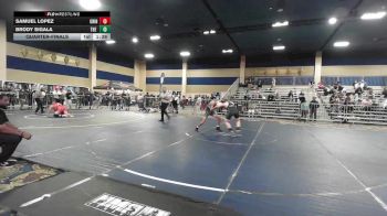 137 lbs Quarterfinal - Samuel Lopez, Grindhouse WC vs Brody Sigala, The Valley WC
