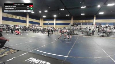 137 lbs Quarterfinal - Samuel Lopez, Grindhouse WC vs Brody Sigala, The Valley WC