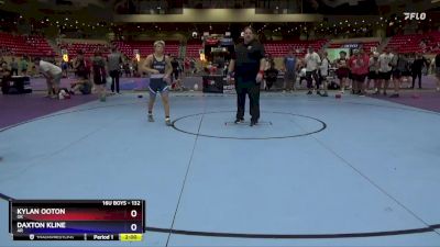 132 lbs Cons. Semi - Kylan Ooton, OK vs Daxton Kline, AR