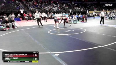 165 Class 3 lbs Quarterfinal - Marcus Lopez-Durman, Carl Junction vs Darrius Paige, Van Horn