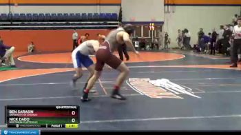 174 lbs Quarterfinal - Nick Dado, Wisconsin-Platteville vs Ben Sarasin, University Of Chicago