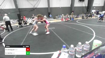 101 lbs 5th Place - Nevaeh Almaguer, Victory Wrestling-Central WA vs Sonja Hartle, Outlaw WC