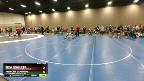 97 lbs Cons. Round 3 - Drew Brinkmeier, Liberty Warriors Wrestling Club vs Anthony Landrum, Betterman Elite Wrestling