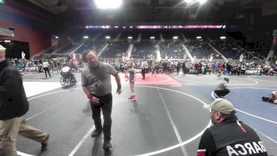 80 lbs Consi Of 4 - Sierra Martinez, Casper WC vs Coralynn Klukas, Windy City WC