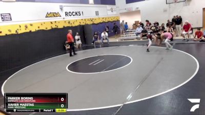 106 lbs Cons. Round 5 - Xavier Maestas, HAWK Wrestling vs Parker Boring, Dominate Club Wrestling