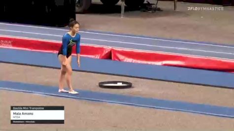 Maia Amano - Double Mini Trampoline, MTGA - 2021 USA Gymnastics Championships