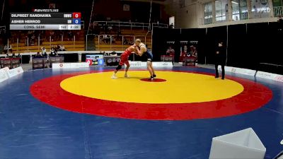 79kg (non-olympic) Cons. Semi - Dilpreet Randhawa, Burnaby Mountain Wrestling Club vs Asher Herrod, UBC Wrestling