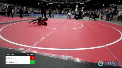 70 lbs Quarterfinal - Liam King, Team Tulsa Wrestling Club vs Michael Reese, Keystone Wrestling Club