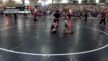 100 lbs Quarterfinal - Corbin Quint, Blackman Wrestling Club vs Canon Matchette, White Buffalo Wrestling Academy