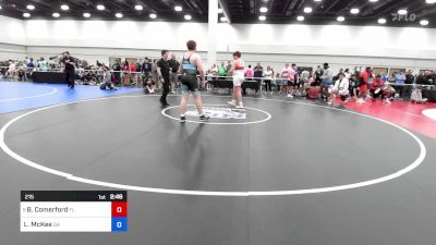 215 lbs Rd Of 16 - Brady Comerford, Fl vs Landon McKee, Ga