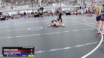 100 lbs Placement (4 Team) - Emelly Diaz Santos, Cordoba Trained vs Hadley Heaster, Kraken Dream Crushers