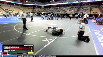 120 Class 3 lbs Quarterfinal - Presley Johnson, Farmington vs Yashua Amen, Whitfield