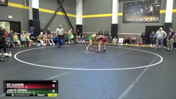 135 lbs Round 1 (4 Team) - Kit Alsaker, Badger Girls Elite vs Jazlyn Espino, Queens Of The Corn Black