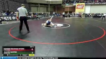 3 lbs Champ. Round 2 - Dustin Baxter, Arlington vs Kayden Richman Myers, Lynnwood