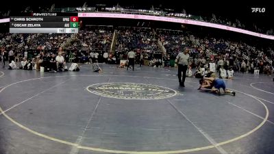 3A 120 lbs Cons. Round 1 - Chris Schroth, Union Pines vs Oscar Zelaya, Asheboro High School