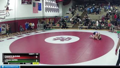138 lbs Cons. Round 4 - Chance Blevins, Mountain View vs Logan Hafen, Basic