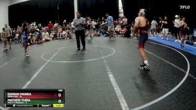 100 lbs Round 7 (8 Team) - Damian Manna, Rebellion vs Mathew Furia, Micky`s Maniacs