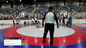 73 lbs 3rd Place - Sawyer Mitchell, Guerrilla Wrestling Academy vs William McCormick, South Forsyth WAR Wrestling Club