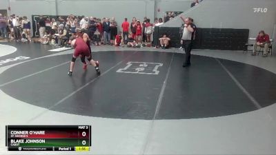 126 lbs Champ. Round 2 - Blake Johnson, Cabot vs Conner O`Hare, St. George`s