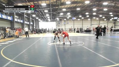 107 lbs Consi Of 16 #2 - Elsa Scott, MA vs Samantha Van Der Weken, VA