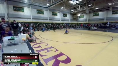 70 lbs Champ. Round 2 - Kyrel Stevenson, Southwest Academy vs Blake Rager, Sheridan Wrestling Club