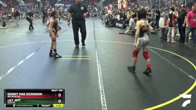 58 lbs Cons. Round 5 - Lily Amy, Clio WC vs Danny Mae Dickinson, Bellevue WC