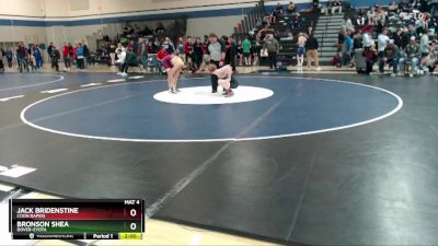 133 lbs Quarterfinal - Bronson Shea, Dover-Eyota vs Jack Bridenstine, Coon Rapids