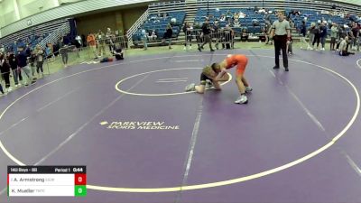 14U Boys - 88 lbs 3rd Place Match - Austin Armstrong, East Idaho Elite Wrestling Club vs Kolten Mueller, Team Nazar Training Center