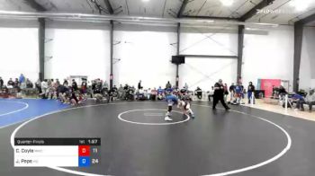 54 kg Quarterfinal - Caleb Coyle, MWC Wrestling Academy vs Jaden Pepe, M2 Gold